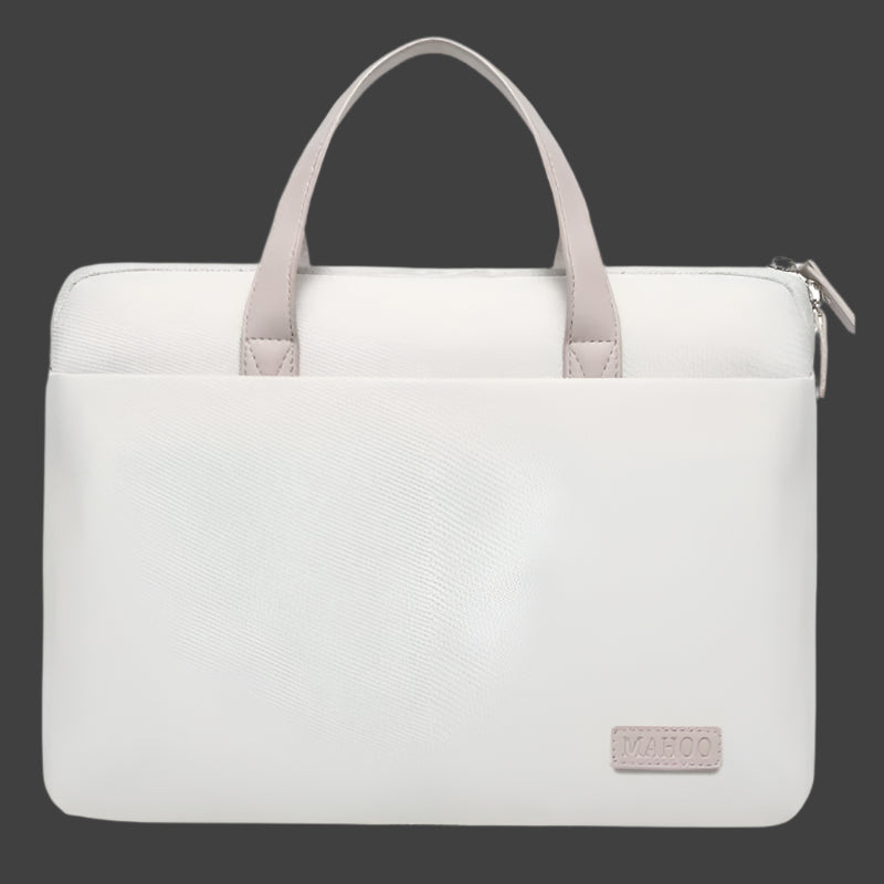 Slim Messenger Laptop Bag For Macbook 15.6 16.1 Inches Stylish Gray Design