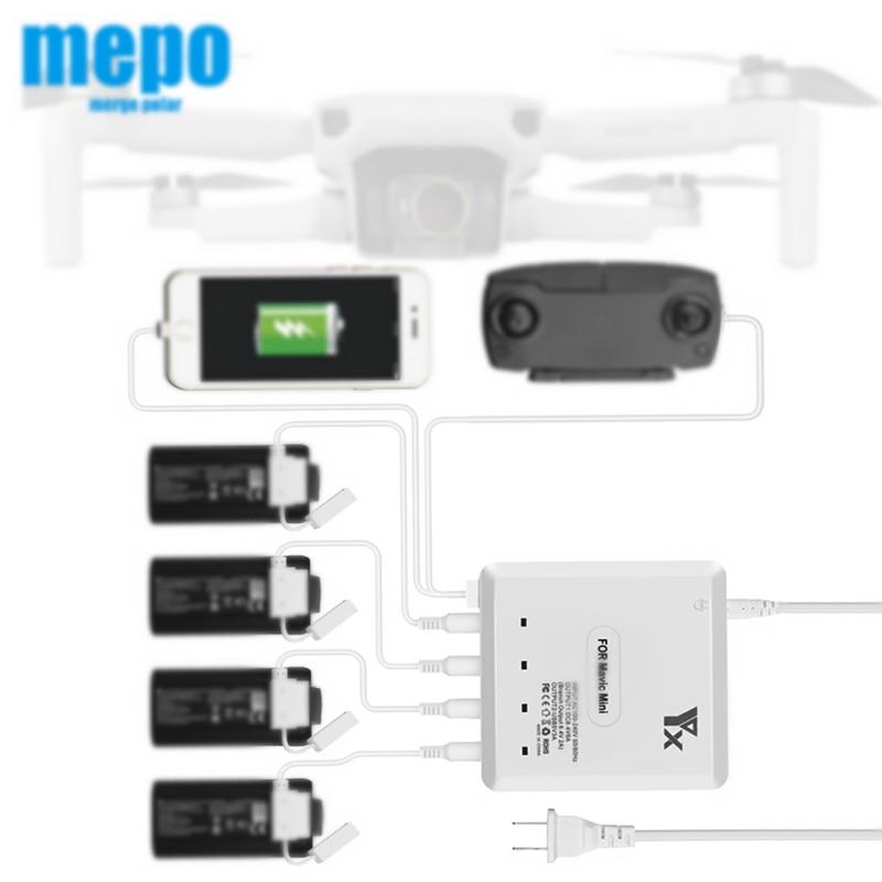 Six Port Usb Charger Hub For Dji Mavic Mini Battery And Controller Charging