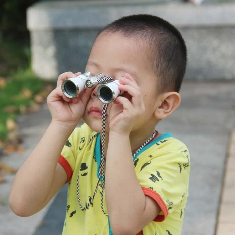 Classical Ladies Binoculars For Drama Watching With Chain 3X25mm Black