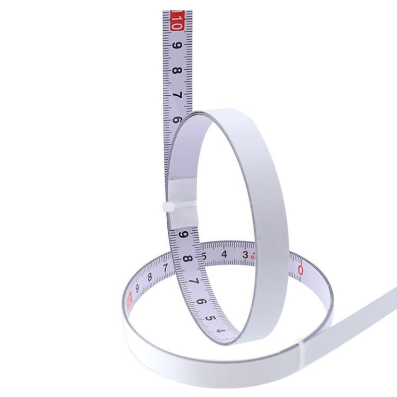 Self Adhesive Steel Ruler With 2M Tape Measure Sticky Scale
