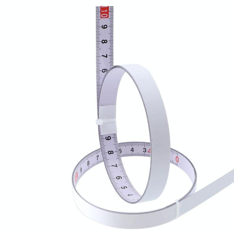 Self Adhesive Steel Ruler With 2M Tape Measure Sticky Scale