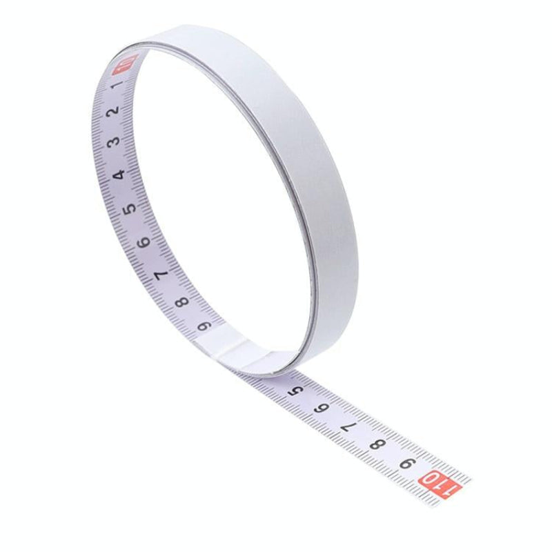 Self Adhesive Steel Ruler With 2M Tape Measure Sticky Scale