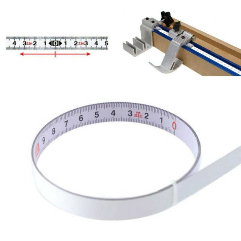 Self Adhesive Steel Ruler With 2M Tape Measure Sticky Scale