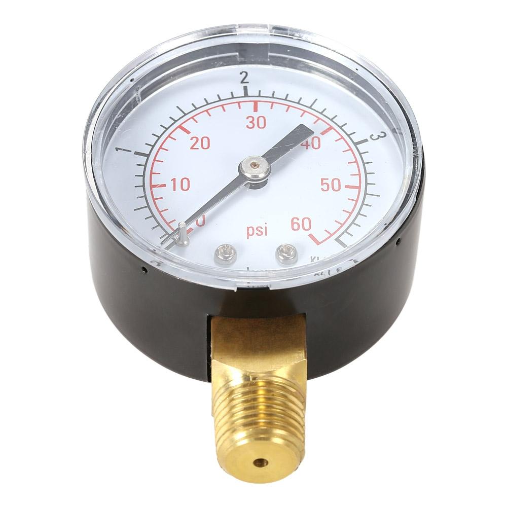 Shockproof Hydraulic Pressure Gauge For Pool Filters Stainless Steel