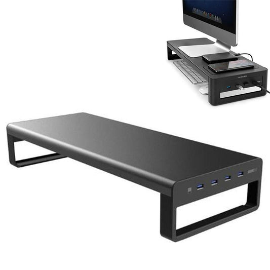 Vaydeer Desktop Screen Storage Base With Wireless Charging And Usb Expansion
