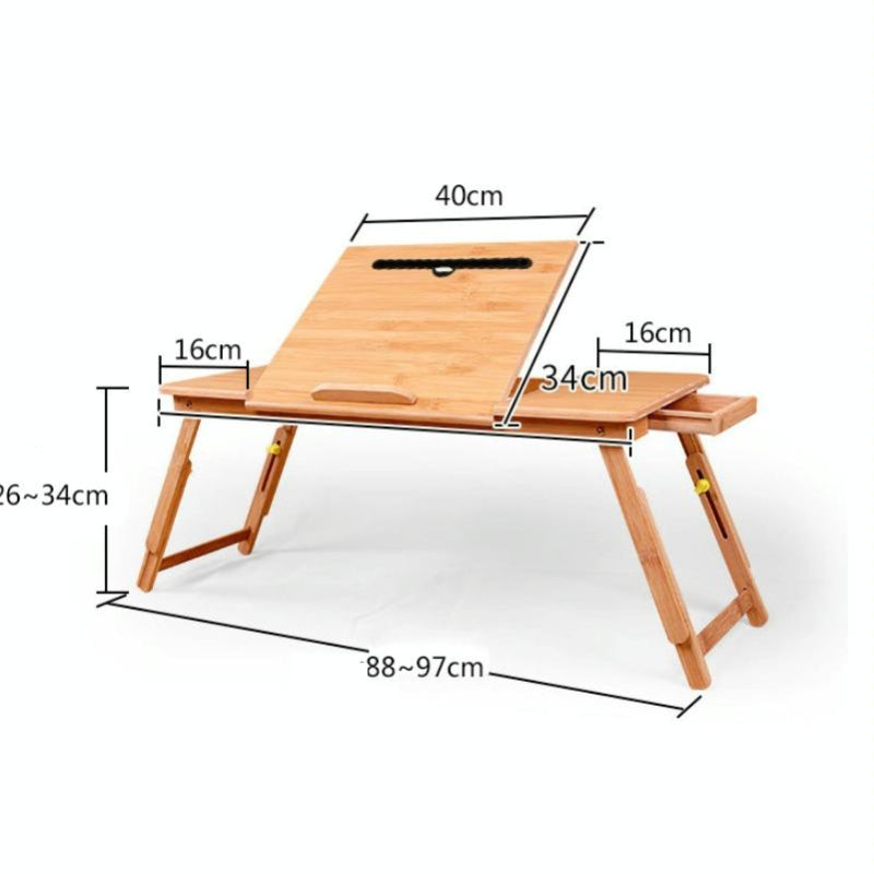Folding Laptop Desk For Bed With Card Slot And Lazy Computer Design