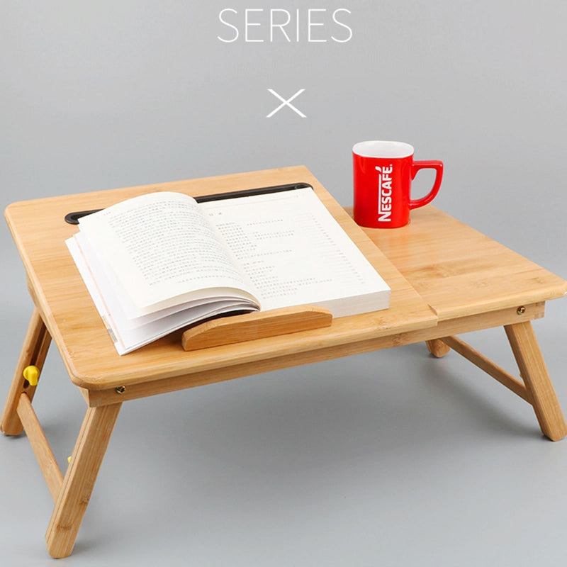 Folding Laptop Desk For Bed With Card Slot And Lazy Computer Design