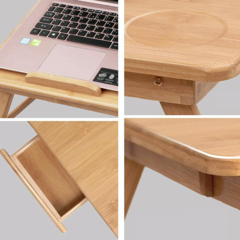 Folding Laptop Desk For Bed With Card Slot And Lazy Computer Design
