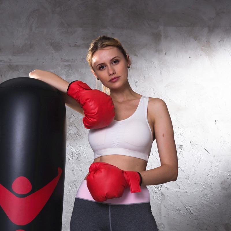 Adult Fitness Boxing Gloves For Sanda Muay Thai Training Solid Colour Design