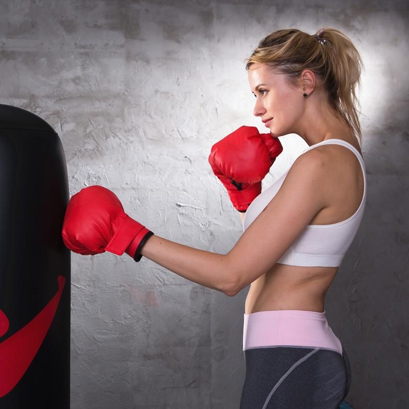 Adult Fitness Boxing Gloves For Sanda Muay Thai Training Solid Colour Design