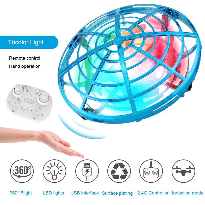 5 Induction Quadcopter Mini Drone With Colourful Lights And Remote Control