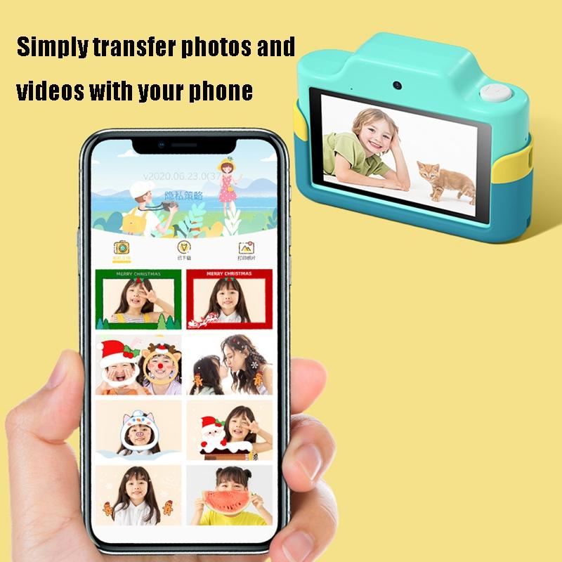 32Gb Mini Children Cartoon Camera Toy With Touch Screen Dual Lens