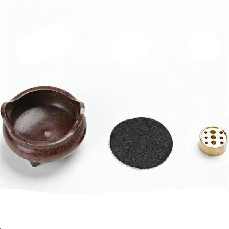Antique Incense Burner Pure Copper Binaural Small Indoor For Various Types