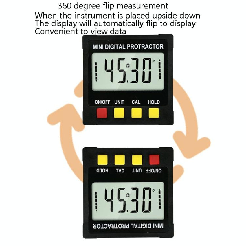 Digital Inclinometer Protractor With Mag - Netic Angle Ruler