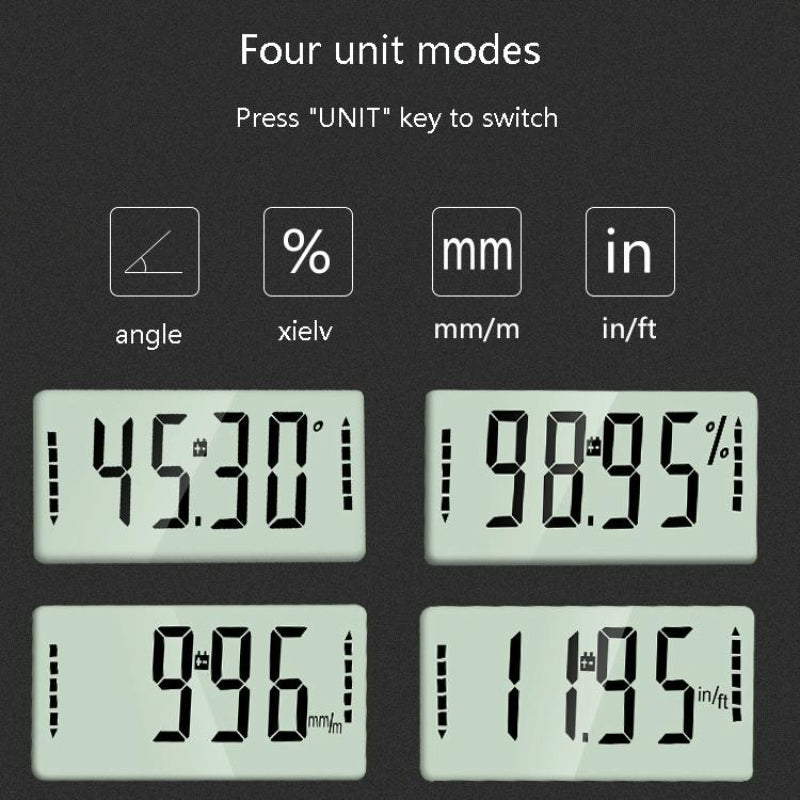 Digital Inclinometer Protractor With Mag - Netic Angle Ruler