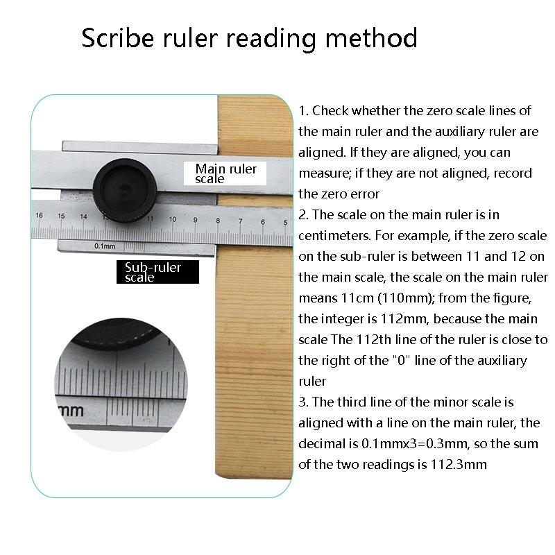 Woodworking Scribing Ruler 0 300Mm
