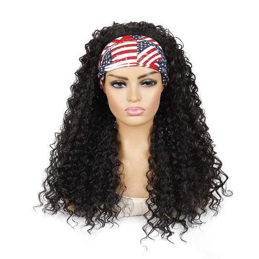 Stars And Stripes Volume Hairband Wig 1B For Bold Stylish Look