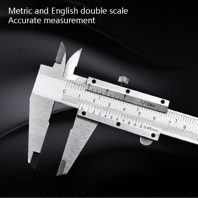 Precision Carbon Steel Vernier Caliper 150 Millimetre Four In One Measuring Tool