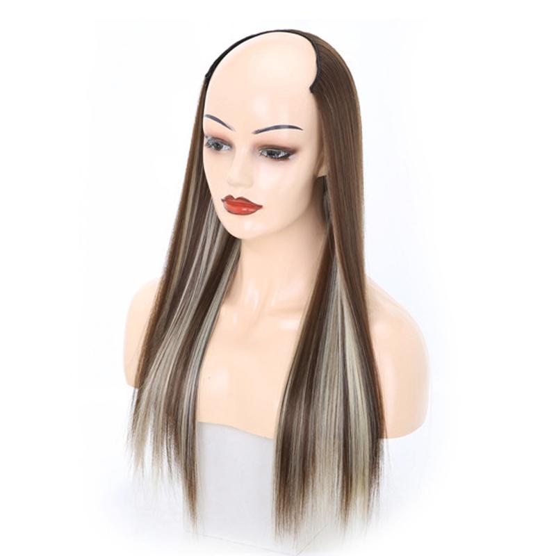 10 U Shaped Half Wig Long Straight Headgear In 8H613 Colour