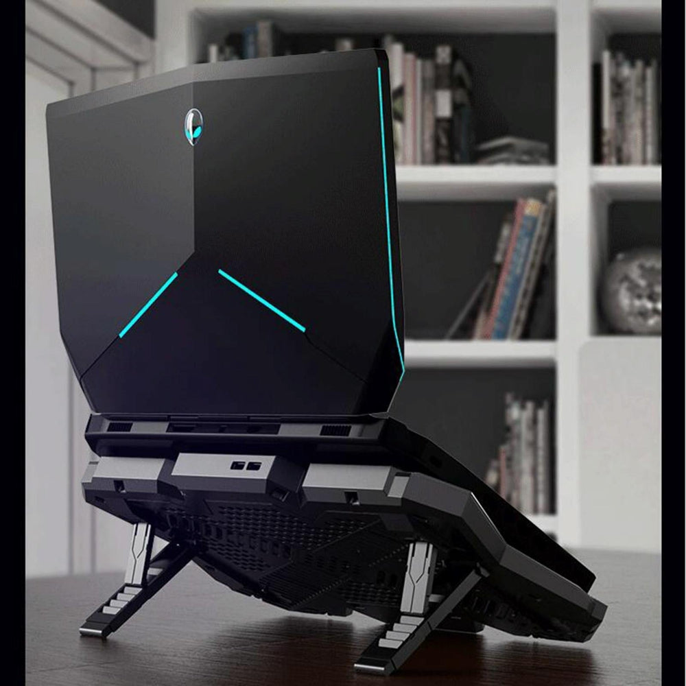 Six Fan Rgb Laptop Cooling Base For Enhanced Performance