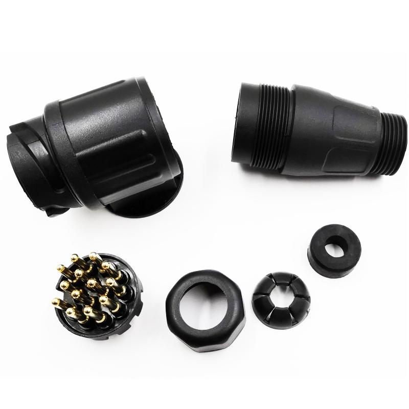 Thirteen Core Nail Trailer Plug Socket For Vp1130e With Pure Copper Contacts