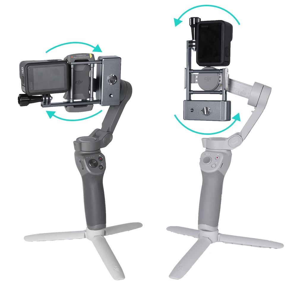 Aluminium Mount Plate Adapter For Dji Action And Gopro Hero Series Cameras