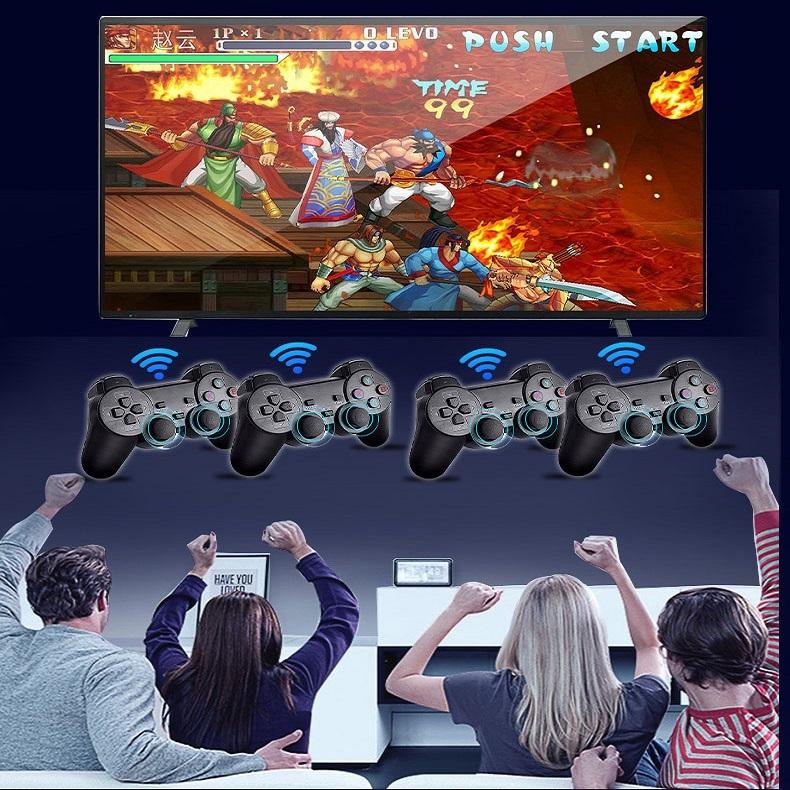 Wireless Hdmi Arcade Game Machine With Two Gamepads And Thirty Gigabytes Memory