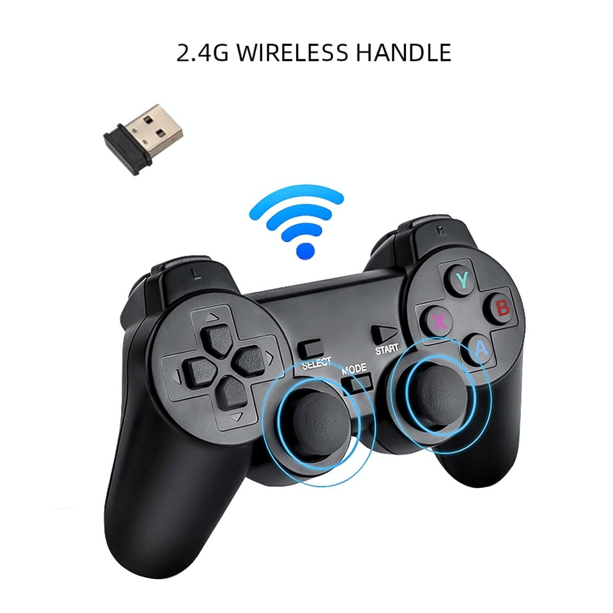 Wireless Hdmi Game Machine With Two Gamepads And Sixty Four Gigabytes Memory