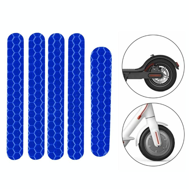 Reflective Stickers For Ninebot Es1 Scooter Blue Self Adhesive Safety Markings