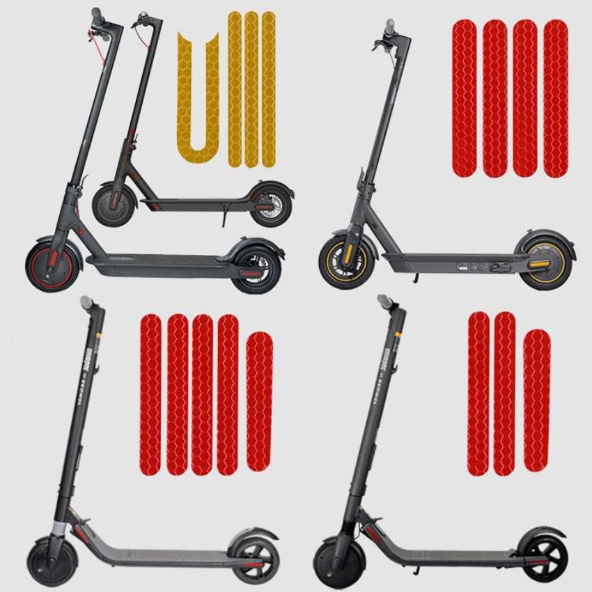 Reflective Stickers For Ninebot Es1 Scooter In Yellow