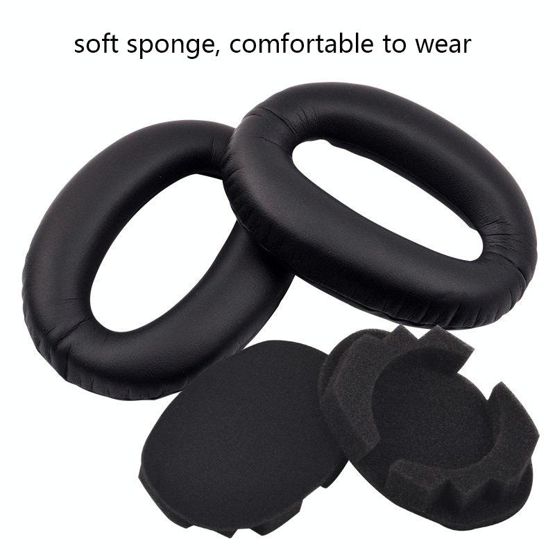 2 Pack Headset Sponge Covers For Sony Wh 1000Xm2 Xm3 Xm4 Black Protein