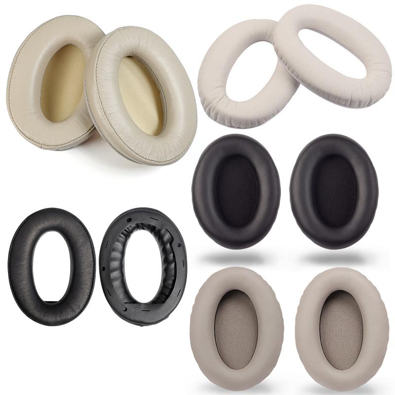 2 Pack Headset Covers For Wh 1000Xm2 Xm3 Xm4 Black Lambskin