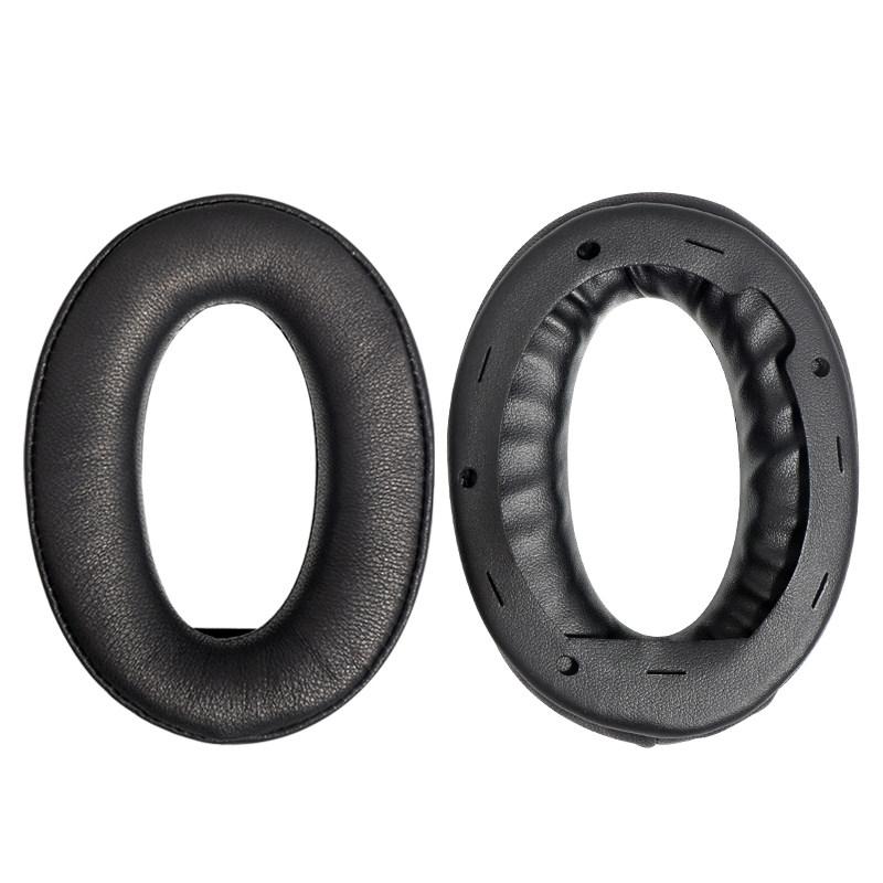 2 Pack Headset Covers For Wh 1000Xm2 Xm3 Xm4 Black Lambskin