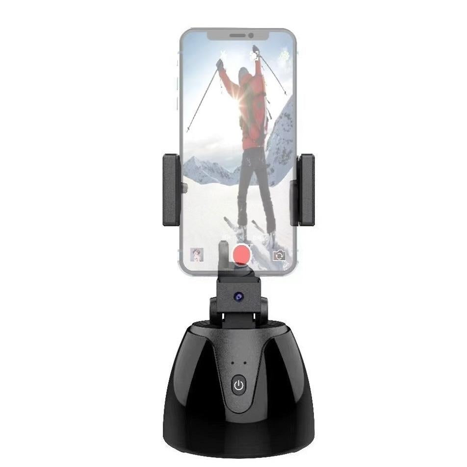 Smart 360 Degree Follow Up Tripod Head For Live Video Recording With Battery
