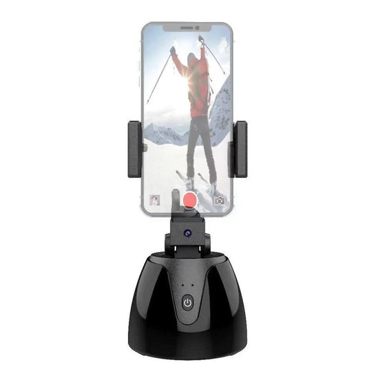 Smart 360 Degree Follow Up Tripod Head For Live Video Recording With Battery