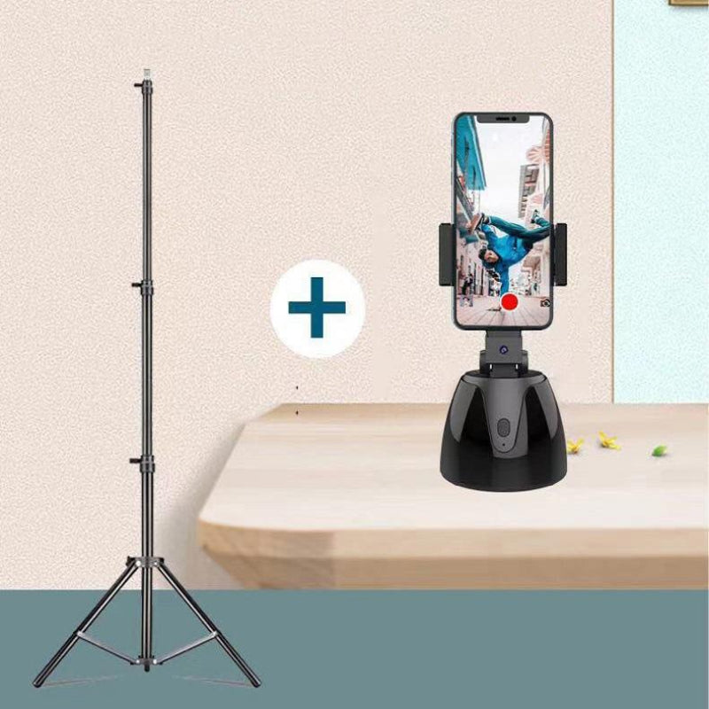 Smart 360 Degree Follow Up Tripod Head For Live Video Recording With Battery