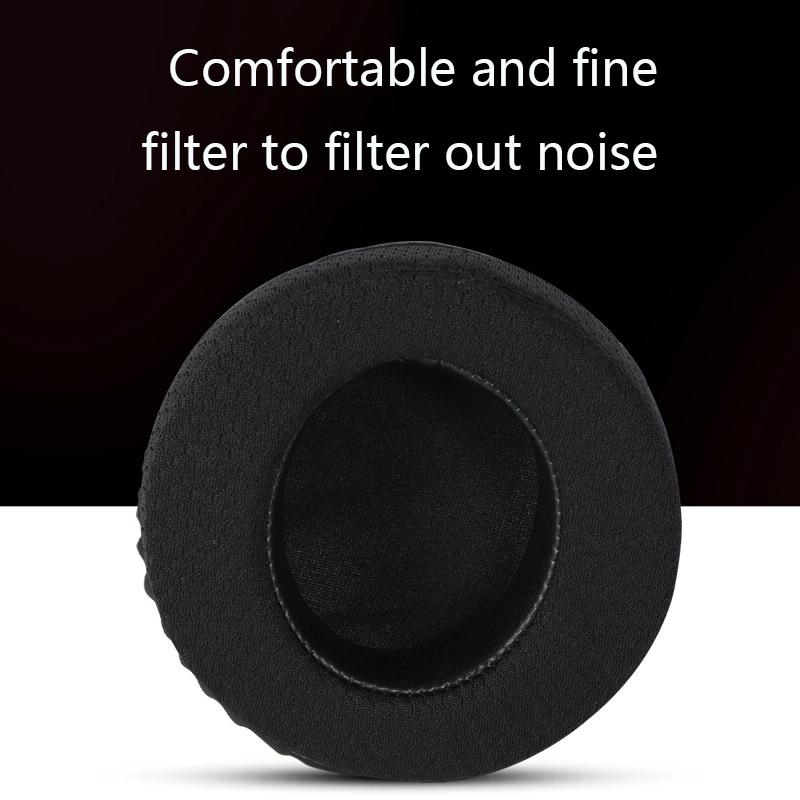 Black Lambskin Headset Covers For Alienware Aw310h And Aw510h Headphones Two Pack