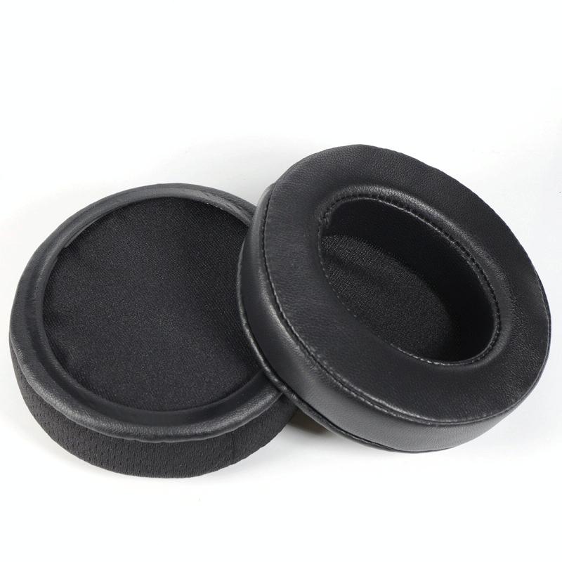 Black Lambskin Headset Covers For Alienware Aw310h And Aw510h Headphones Two Pack