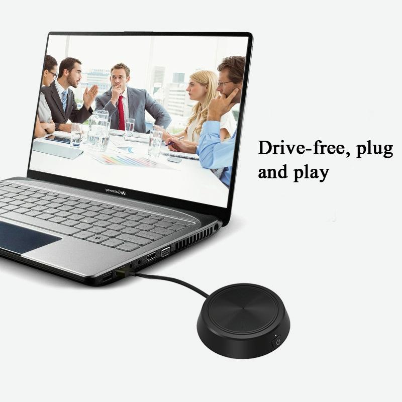 360 Degree Usb Conference Microphone For Webcasts And Calls With Omnidirectional Pickup