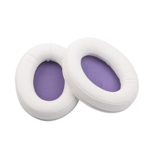 2 Pack Leather Ear Pad Covers For Kingston Cloud Silver Ii Headset White