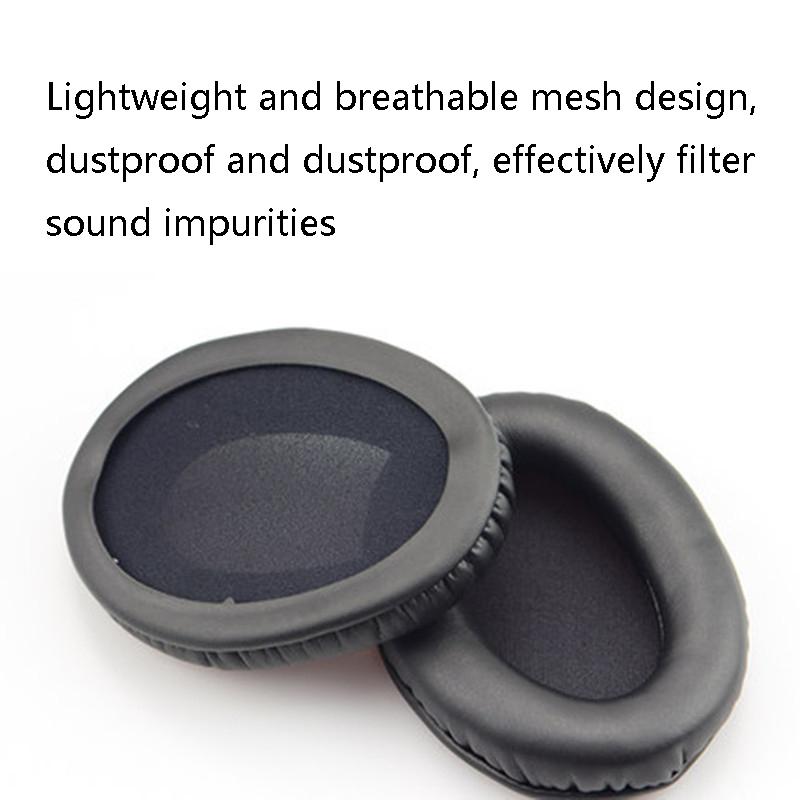 2 Pack Leather Ear Pad Covers For Kingston Cloud Silver Ii Headset White