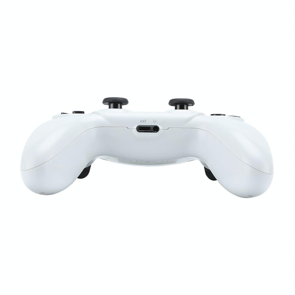 Wireless Playstation Four Game Controller In White With Vibration Feature