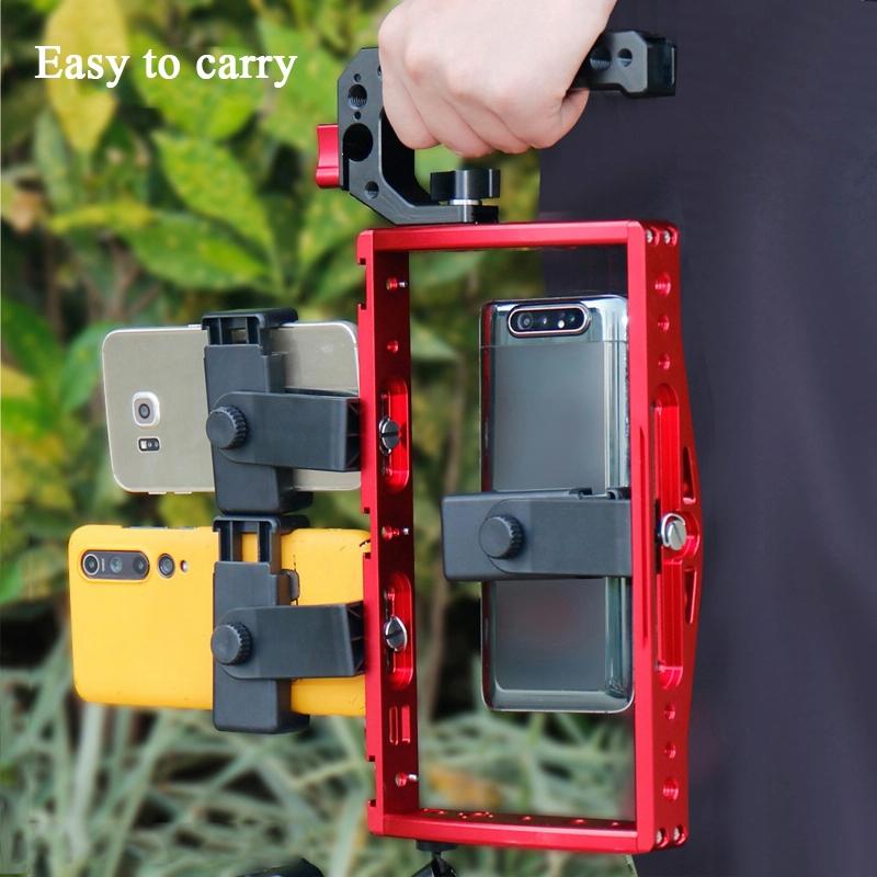 Underwater Dual Handheld Grip For Gopro Hero9 Hero8 And Hero7 Red