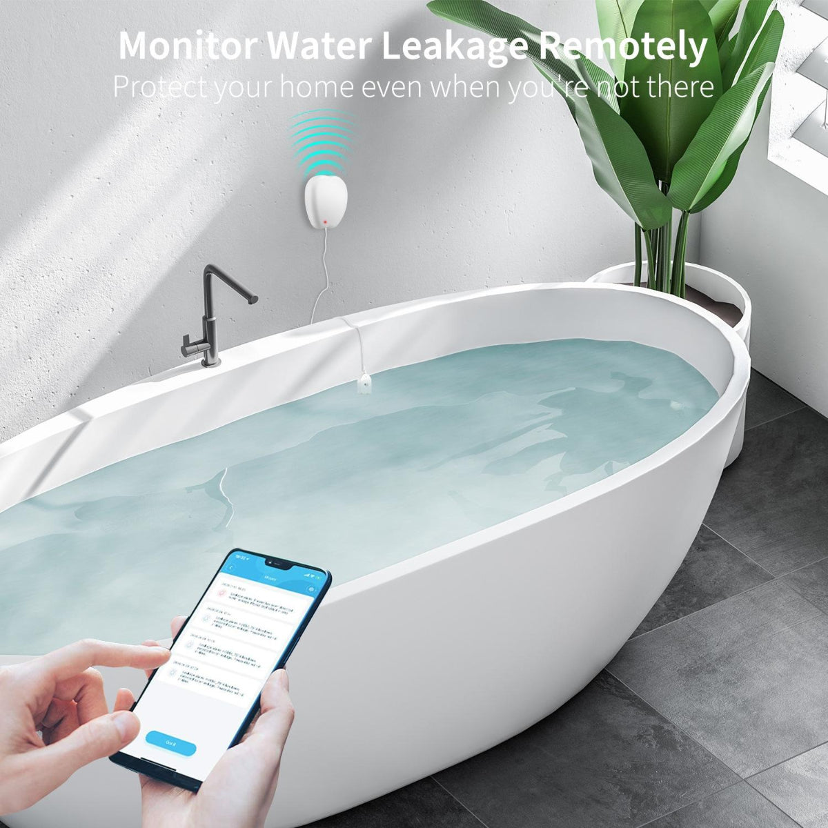 Smart Water Level Alarm With Wifi And Remote Control For Home Security Systems