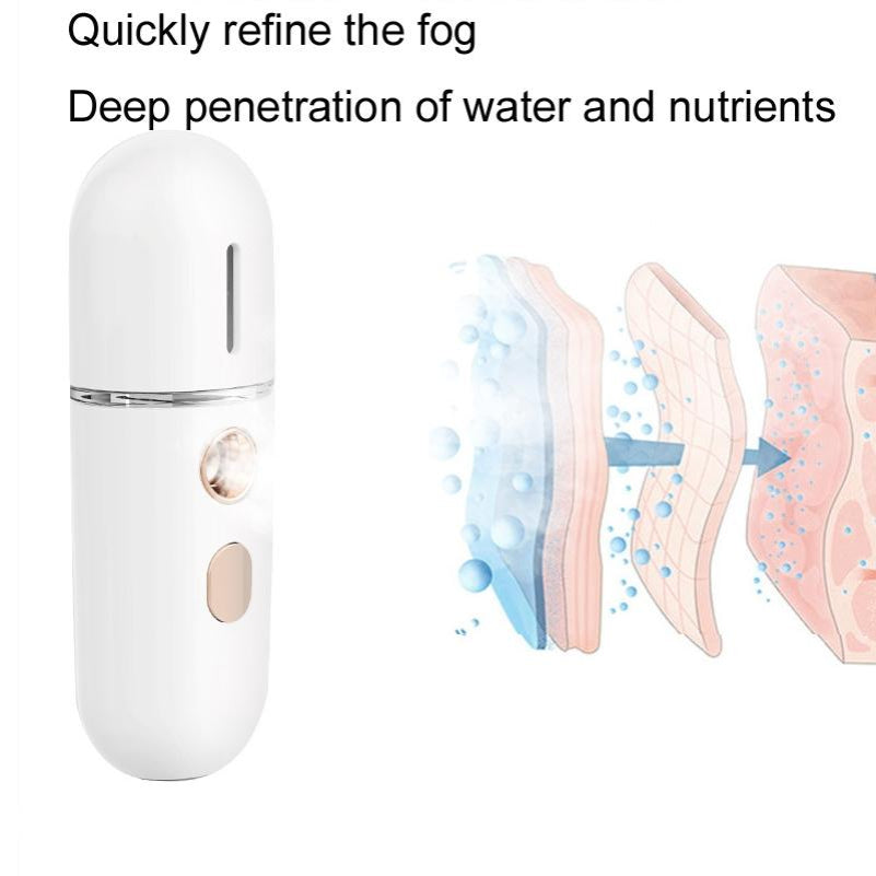 Rechargeable Water Replenishing Device Beauty Humidifying Sprayer No. 4 White