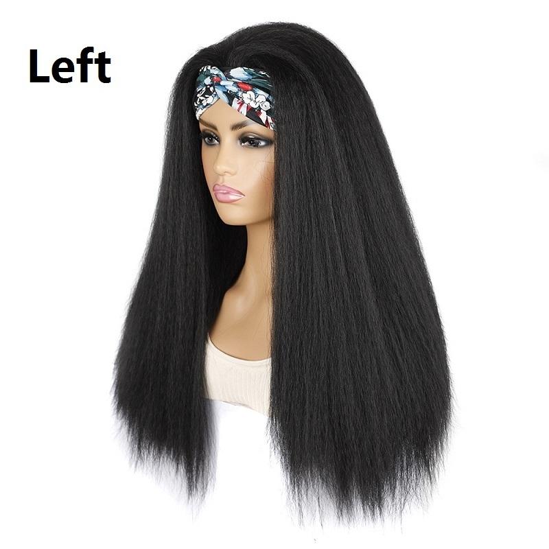 4Xk Long Hair Turban Headband With Corn Beard Wig For Versatile Styling