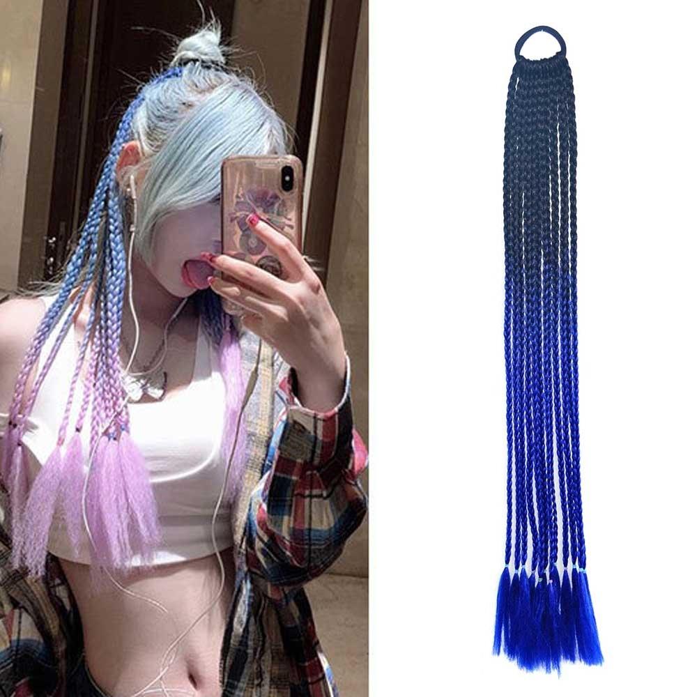 Vibrant Braid Hair Band With Corn Silk Dreadlocks Color 07 Bold Unique Accessory
