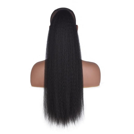 Fluffy Corn Whisker Long Curly Ponytail In Colour 1.1B For Hair Styling