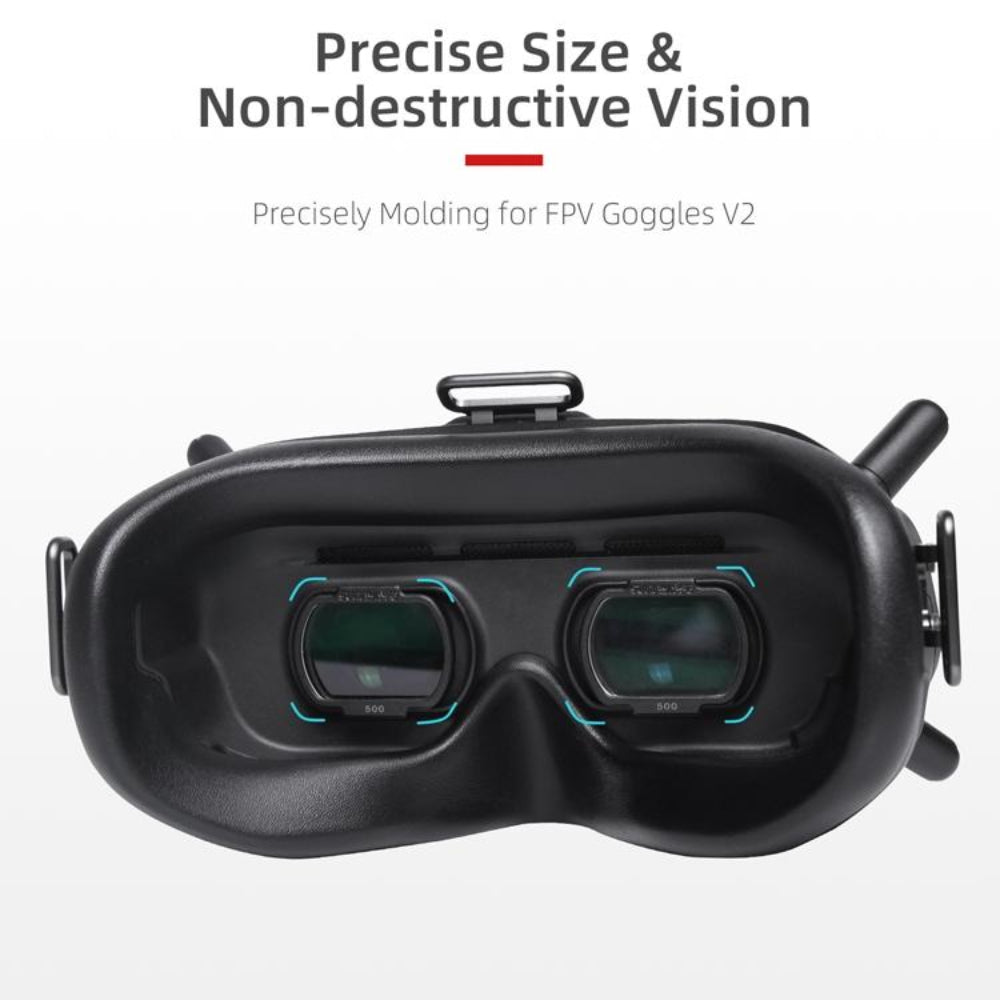 2 Pieces Aspherical Myopia Lens For Dji Fpv Goggles V2 200 Degree