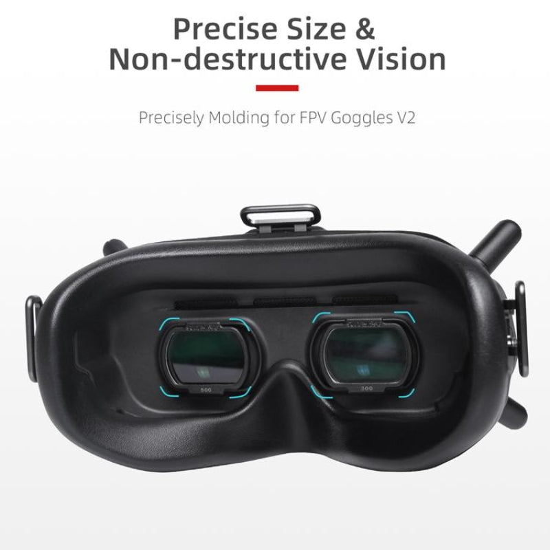 2 X Myopia Lens (Nearsighted Corrective Aspherical Lens) For Dji Fpv Goggles V2 700 Degree